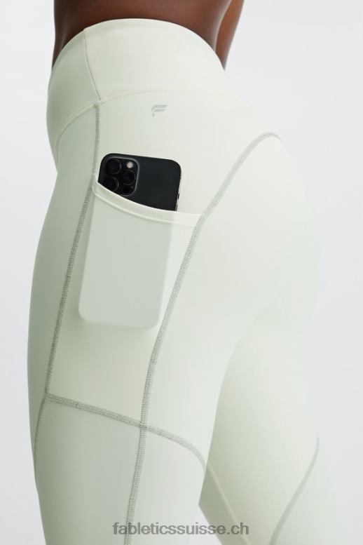 femmes legging à poche réfléchissante therma-flex hw B0B6R1188 blanc chaud/argent réfléchissant Fabletics