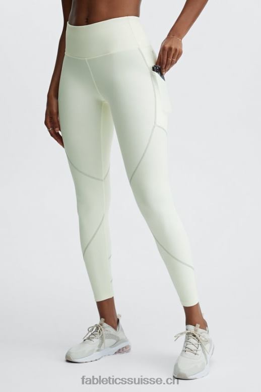 femmes legging à poche réfléchissante therma-flex hw B0B6R1188 blanc chaud/argent réfléchissant Fabletics