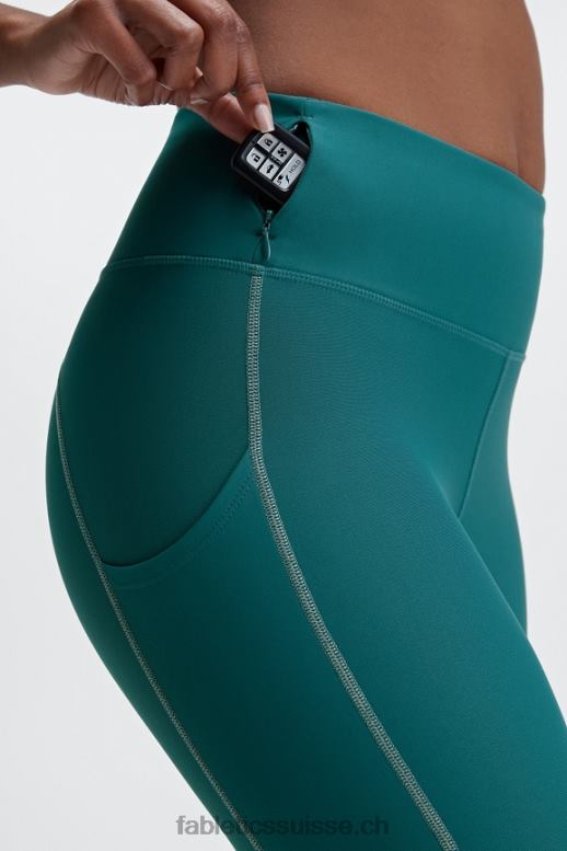 femmes legging à poche réfléchissante therma-flex hw B0B6R1190 fjord/argent réfléchissant Fabletics