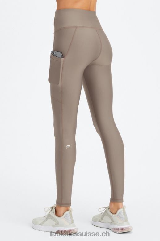femmes legging à poche taille haute therma-flex B0B6R1034 écorce de saule Fabletics