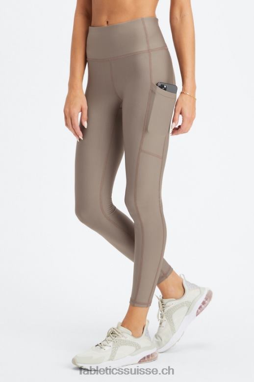 femmes legging à poche taille haute therma-flex B0B6R1034 écorce de saule Fabletics