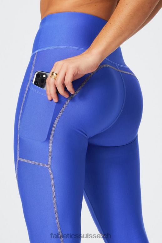 femmes legging à poche taille haute therma-flex B0B6R1035 piscina/gris minéral Fabletics