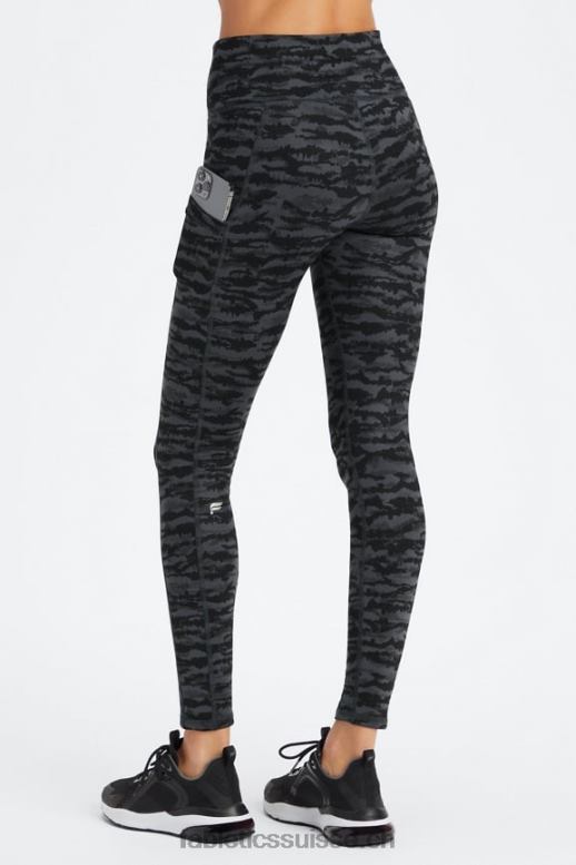 femmes legging à poche taille haute therma-flex B0B6R1037 tigresse en étain Fabletics