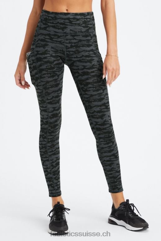 femmes legging à poche taille haute therma-flex B0B6R1037 tigresse en étain Fabletics