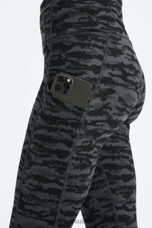 femmes legging à poche taille haute therma-flex B0B6R1037 tigresse en étain Fabletics