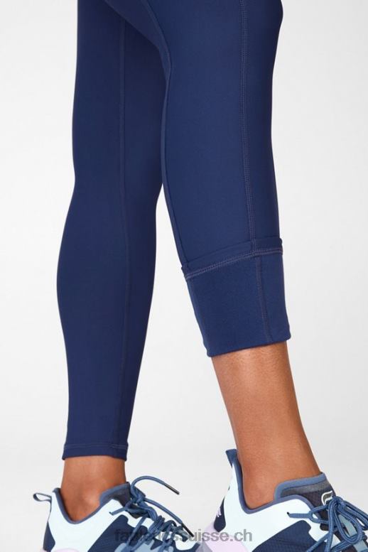 femmes legging à poche taille haute therma-flex B0B6R1038 marine Fabletics