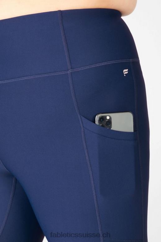 femmes legging à poche taille haute therma-flex B0B6R1039 marine Fabletics