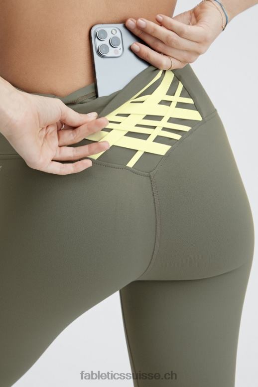 femmes legging taille haute 7/8 boost powerhold 72 B0B6R925 vert ardoise/crème citron Fabletics
