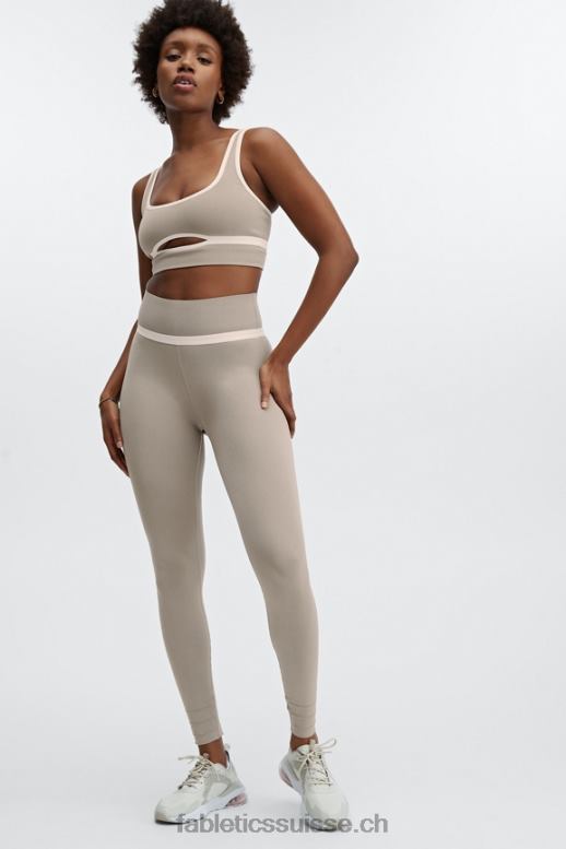 femmes legging taille haute à découpes sculptknit B0B6R1176 fumée/opale Fabletics