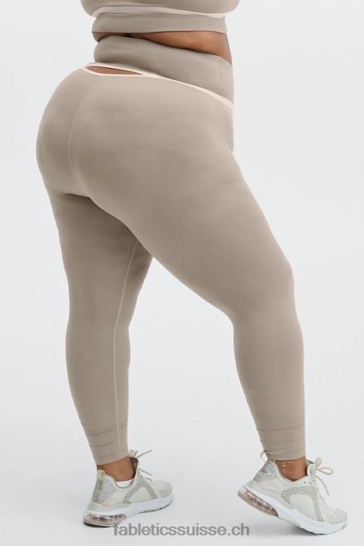 femmes legging taille haute à découpes sculptknit B0B6R1177 fumée/opale Fabletics