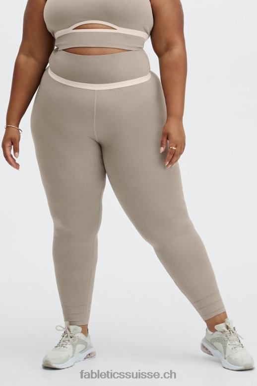 femmes legging taille haute à découpes sculptknit B0B6R1177 fumée/opale Fabletics