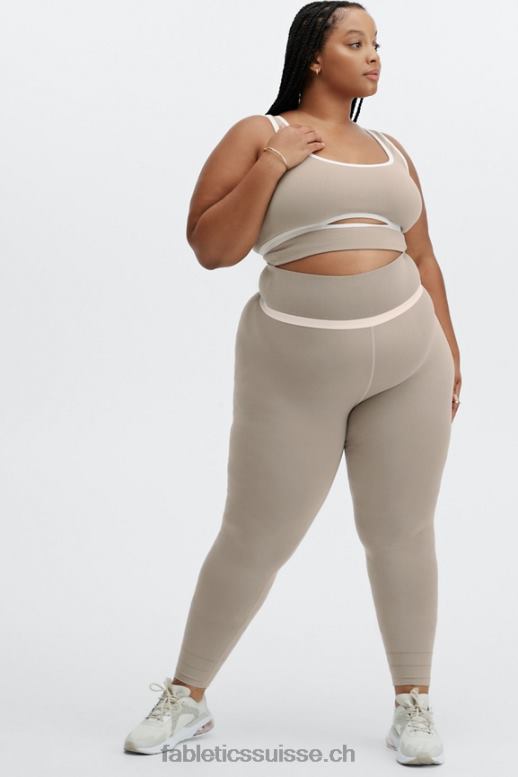 femmes legging taille haute à découpes sculptknit B0B6R1177 fumée/opale Fabletics