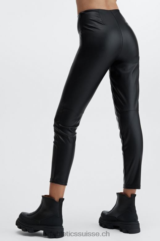 femmes legging taille haute en cuir vegan B0B6R1126 noir Fabletics