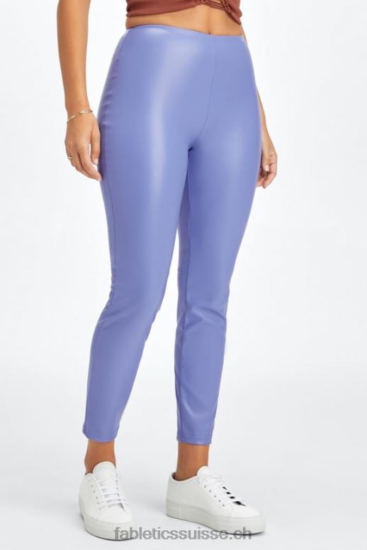femmes legging taille haute en cuir vegan B0B6R1128 campanule Fabletics
