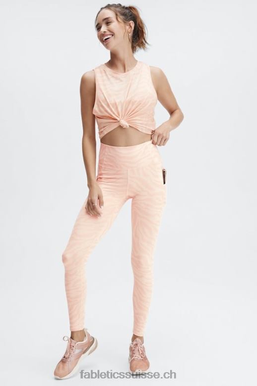 femmes legging taille haute oasis pureluxe 70 B0B6R912 trait de zèbre de sable Fabletics