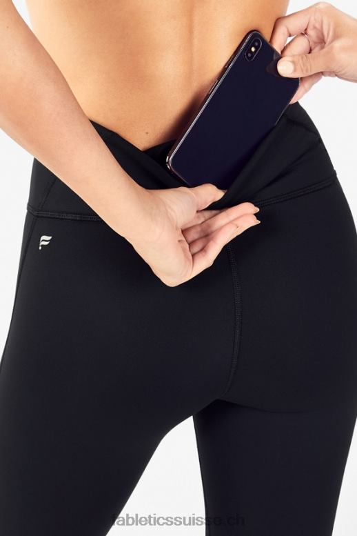 femmes legging taille haute pour temps froid B0B6R1199 noir Fabletics