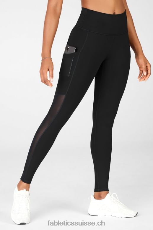 femmes legging taille haute powerhold nomade 39 B0B6R742 vert fairway/rayure blanche Fabletics