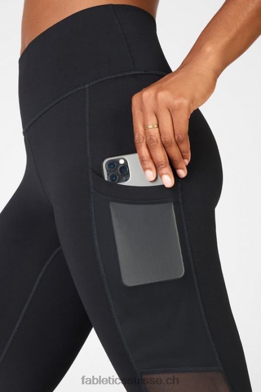 femmes legging taille haute powerhold nomade 39 B0B6R742 vert fairway/rayure blanche Fabletics