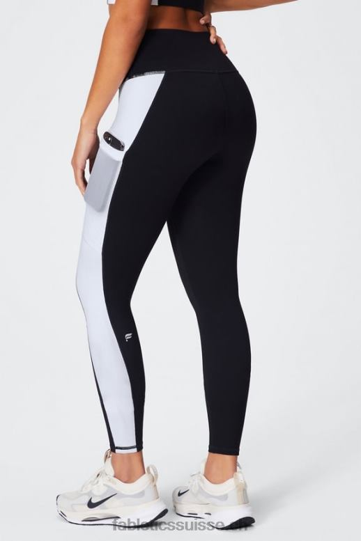 femmes legging taille haute powerhold nomade 40 B0B6R743 noir/blanc classique Fabletics