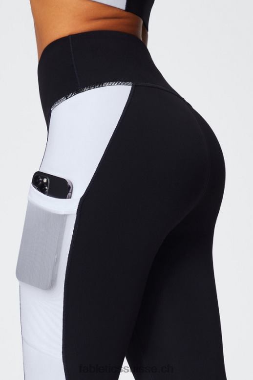 femmes legging taille haute powerhold nomade 40 B0B6R743 noir/blanc classique Fabletics