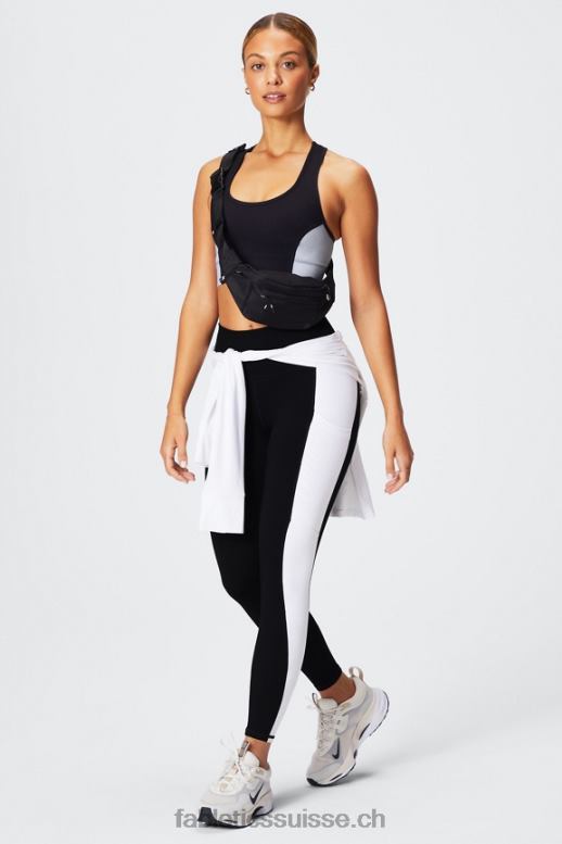femmes legging taille haute powerhold nomade 40 B0B6R743 noir/blanc classique Fabletics
