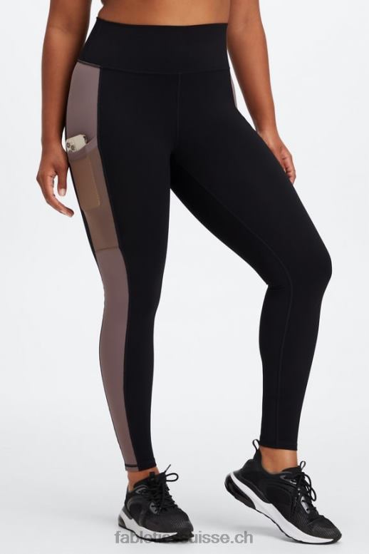 femmes legging taille haute powerhold nomade 40 B0B6R745 noir/fumé Fabletics