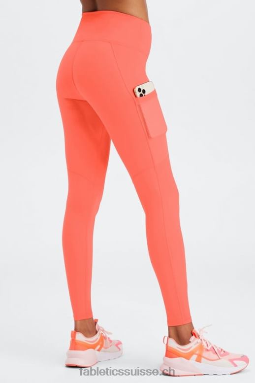femmes legging taille haute powerhold nomade 41 B0B6R750 noir/rose évasion folie estivale Fabletics