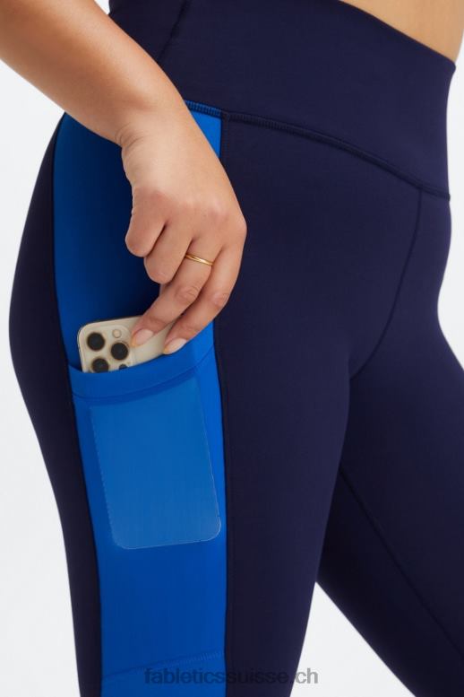 femmes legging taille haute powerhold nomade 41 B0B6R751 marine foncé/bleu électrique Fabletics