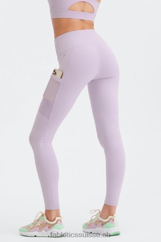 femmes legging taille haute powerhold nomade 42 B0B6R755 crème au beurre noir/rose Fabletics