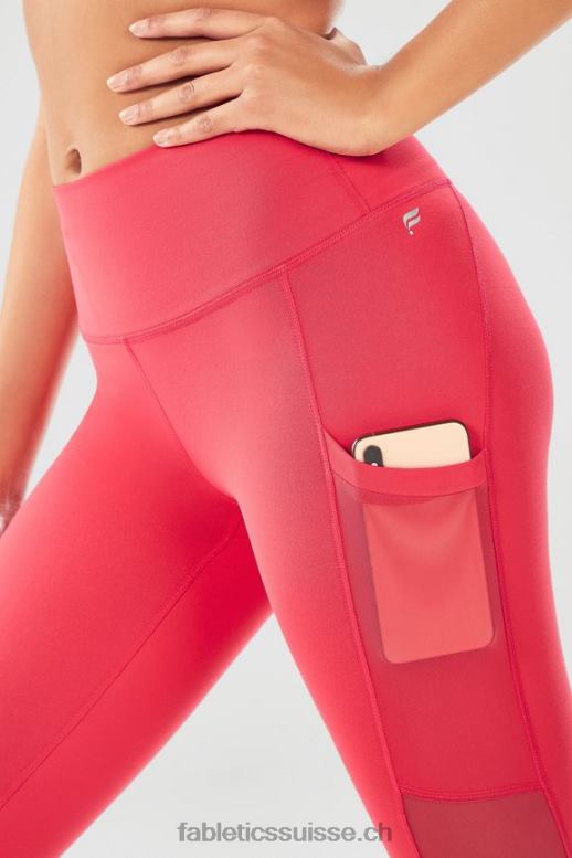 femmes legging taille haute powerhold nomade 43 B0B6R762 rose ardoise/rouge adrénaline Fabletics