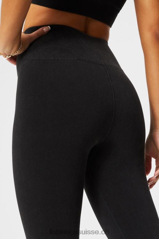 femmes legging à taille haute sans couture B0B6R832 millésime noir Fabletics