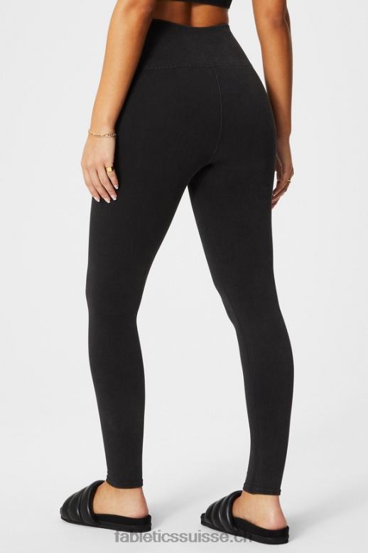 femmes legging à taille haute sans couture B0B6R832 millésime noir Fabletics