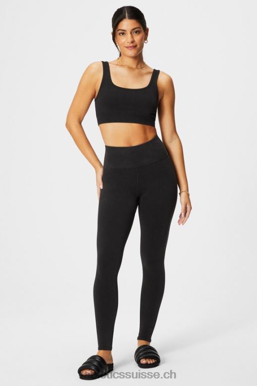 femmes legging à taille haute sans couture B0B6R832 millésime noir Fabletics