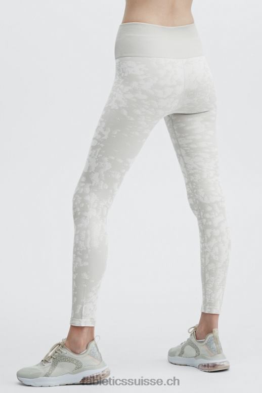 femmes legging à taille haute sans coutures B0B6R1195 gris clair/blanc Fabletics