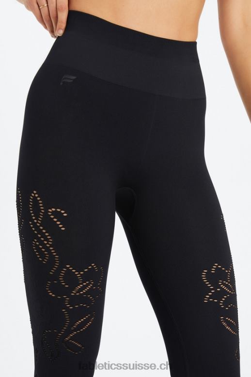 femmes legging taille haute sans coutures en dentelle B0B6R1087 noir Fabletics