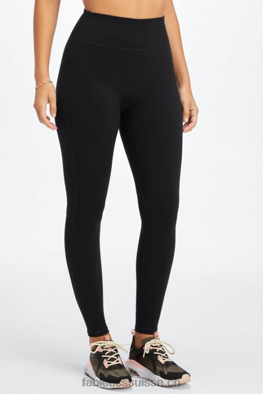 femmes legging taille haute trinity motion365 77 B0B6R1102 club noir/athlétique Fabletics