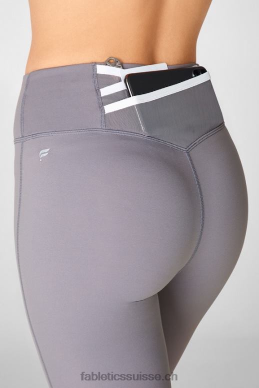 femmes legging taille haute trinity motion365 80 B0B6R1117 gris carrière/blanc Fabletics