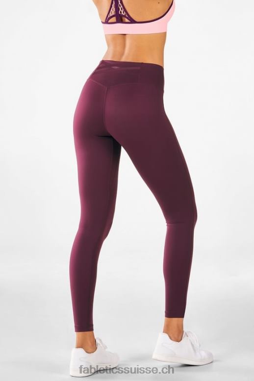 femmes legging taille haute trinity motion365 80 B0B6R1119 Bourgogne Fabletics