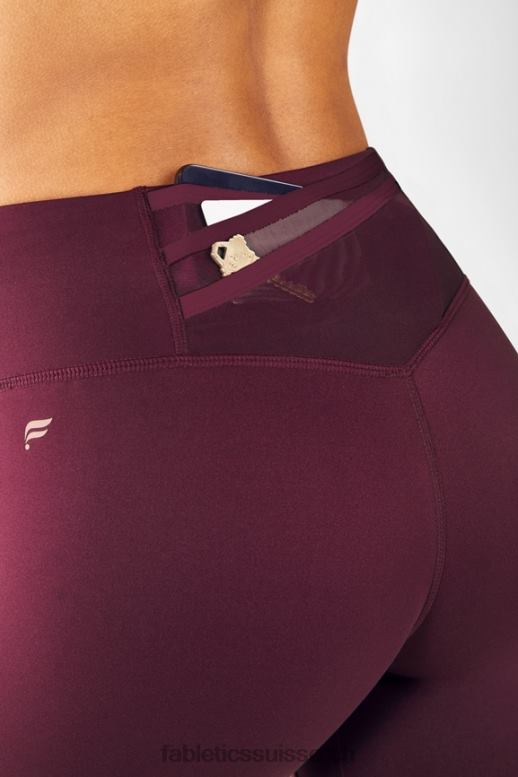 femmes legging taille haute trinity motion365 80 B0B6R1119 Bourgogne Fabletics