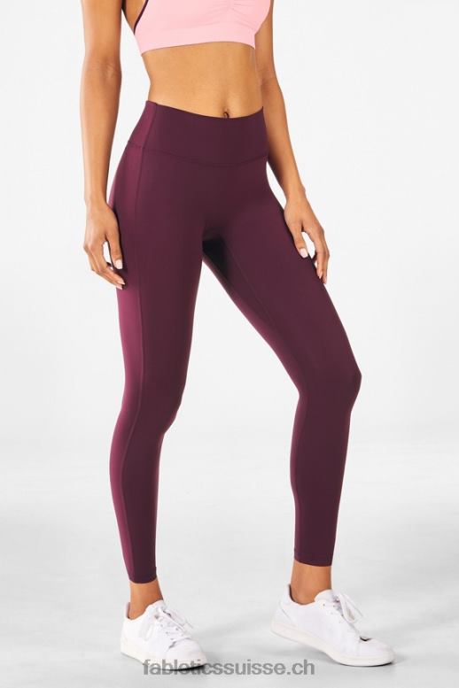 femmes legging taille haute trinity motion365 80 B0B6R1119 Bourgogne Fabletics