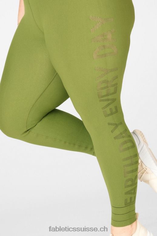 femmes legging terre taille haute en maille sculpturale B0B6R1314 basilic/grizzly Fabletics
