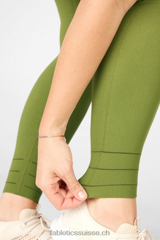 femmes legging terre taille haute en maille sculpturale B0B6R1314 basilic/grizzly Fabletics