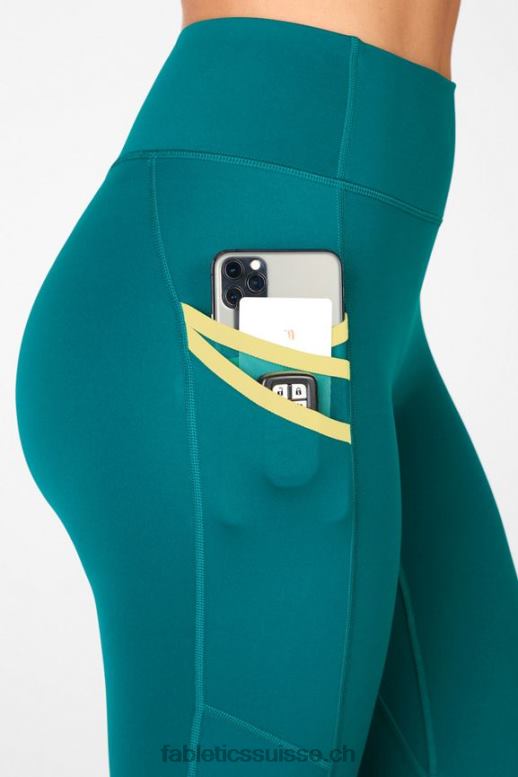 femmes legging trinity motion365 taille haute 7/8 B0B6R1306 fjord/limonade Fabletics