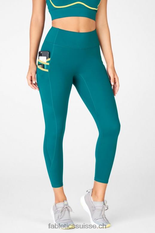 femmes legging trinity motion365 taille haute 7/8 B0B6R1306 fjord/limonade Fabletics