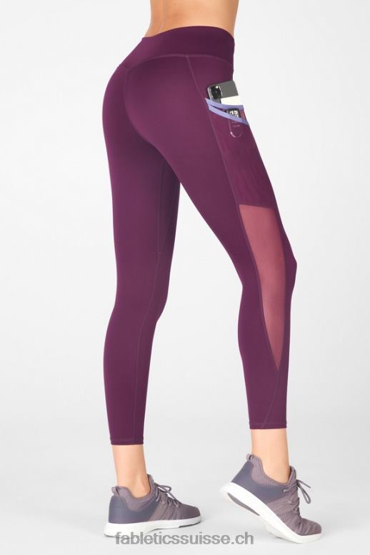 femmes legging trinity motion365 taille mi-haute 7/8 B0B6R1042 prune parfaite/violette Fabletics