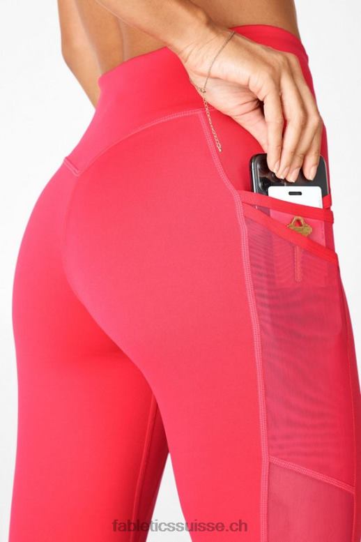 femmes legging trinity motion365 taille mi-haute 7/8 B0B6R1046 rouge à lèvres rouge Fabletics