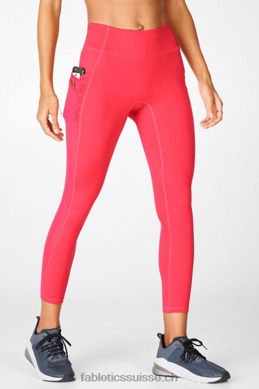 femmes legging trinity motion365 taille mi-haute 7/8 B0B6R1046 rouge à lèvres rouge Fabletics
