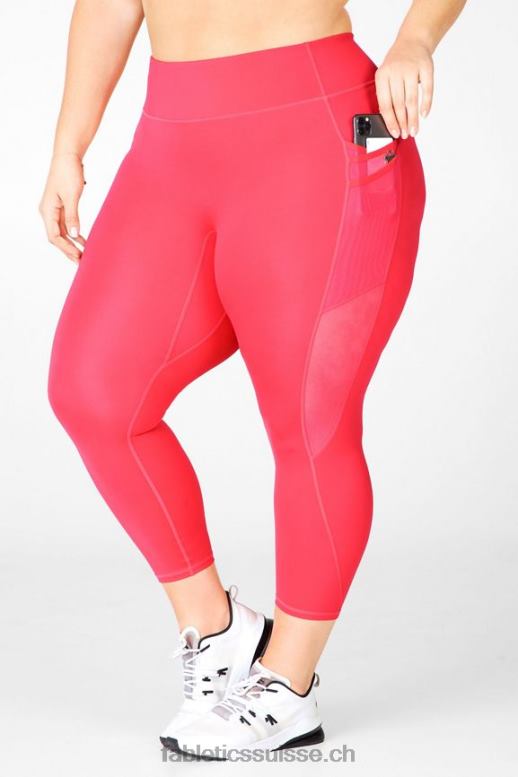 femmes legging trinity motion365 taille mi-haute 7/8 B0B6R1047 rouge à lèvres rouge Fabletics
