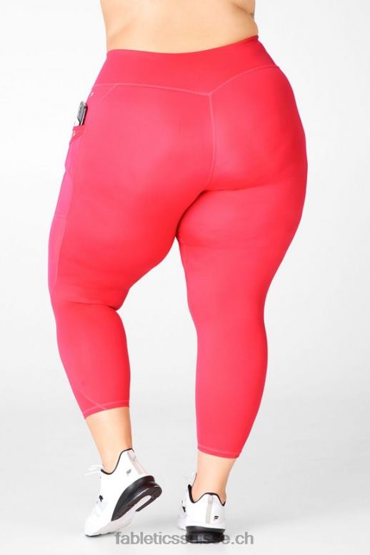femmes legging trinity motion365 taille mi-haute 7/8 B0B6R1047 rouge à lèvres rouge Fabletics