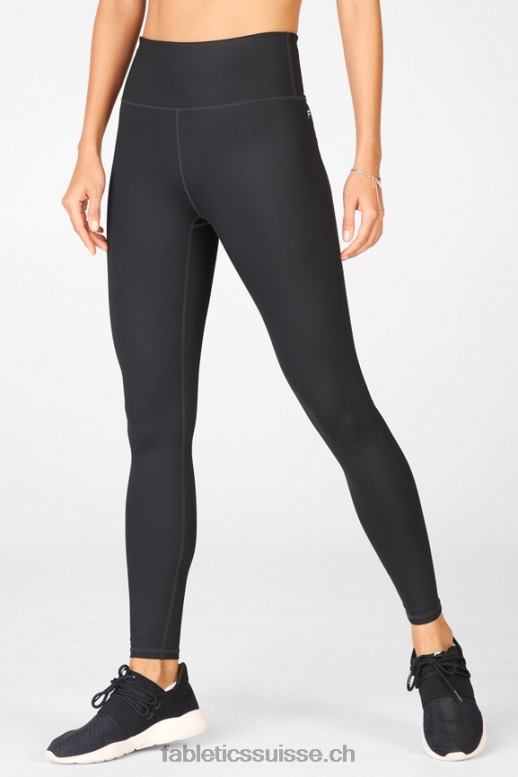 femmes legging ultracool à taille haute B0B6R1286 éclat noir Fabletics
